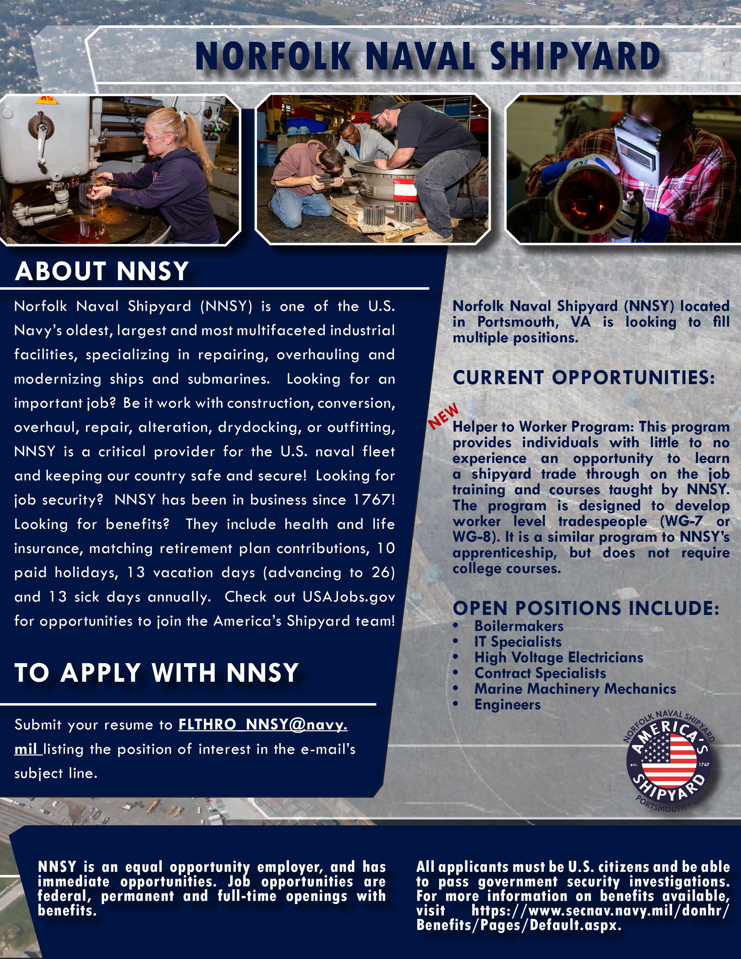 NNSY Recruitment Poster April 2020 graphic